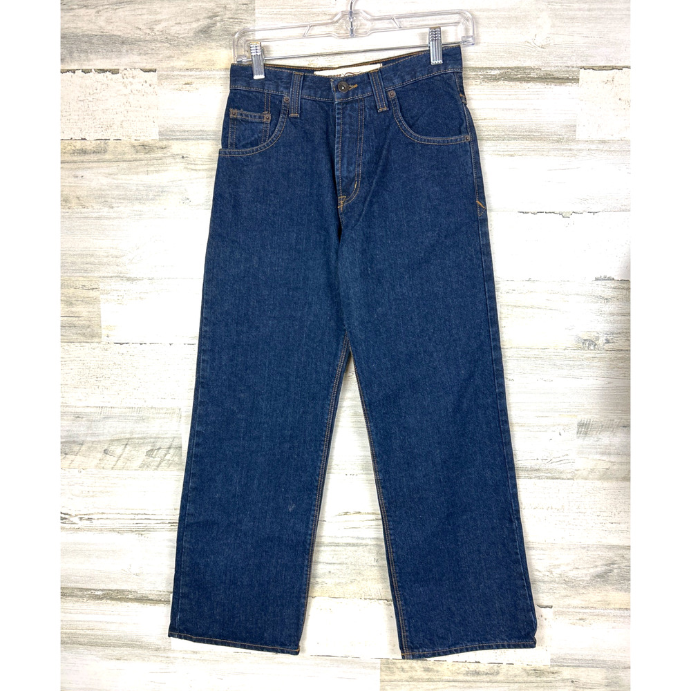 Matix Womens 24 Triumph Relaxed Fit Dark Blue Straight Leg Jeans NWT